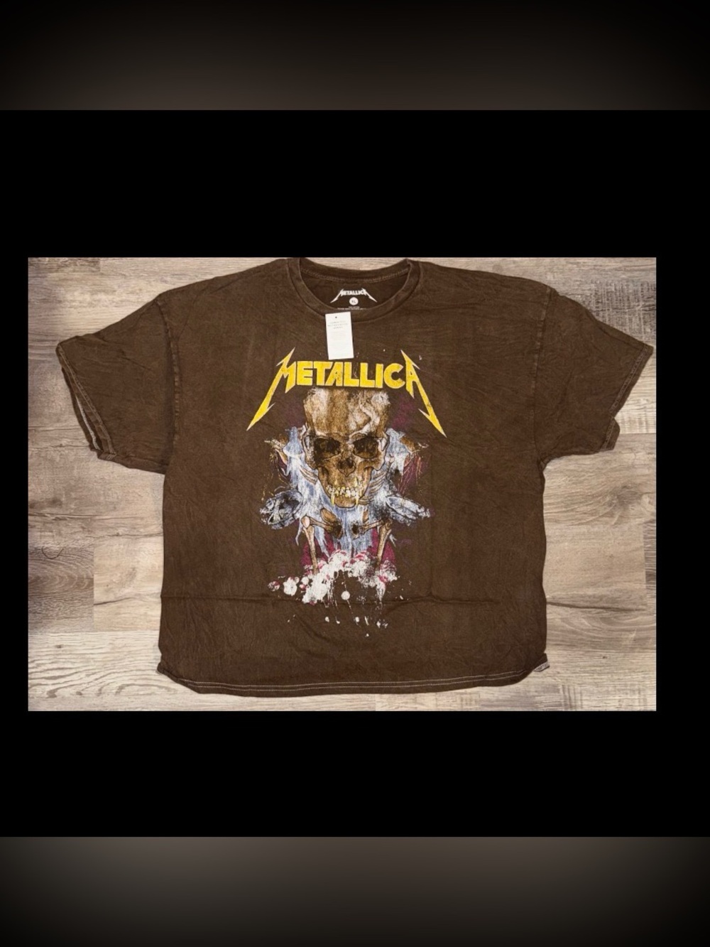 NWT Men's Metallica Boxy Shirt Size XL